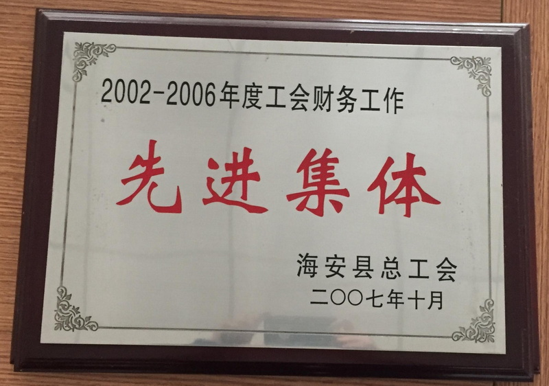 2002-2006工會財務(wù)工作先進集體